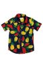 Kortermet skjorte - Tropical Fruits Shirt, blå mønstret