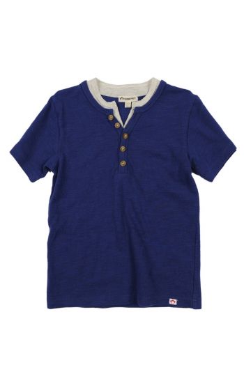 T-skjorte - Sub Henley Deep Cobalt, Blå
