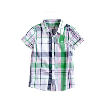 Kortermet skjorte - Harvey Shirt, grønnrutet