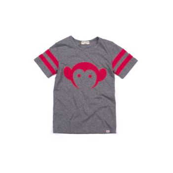 T-skjorte - Sandlot Logo Jersey, Grå & rød